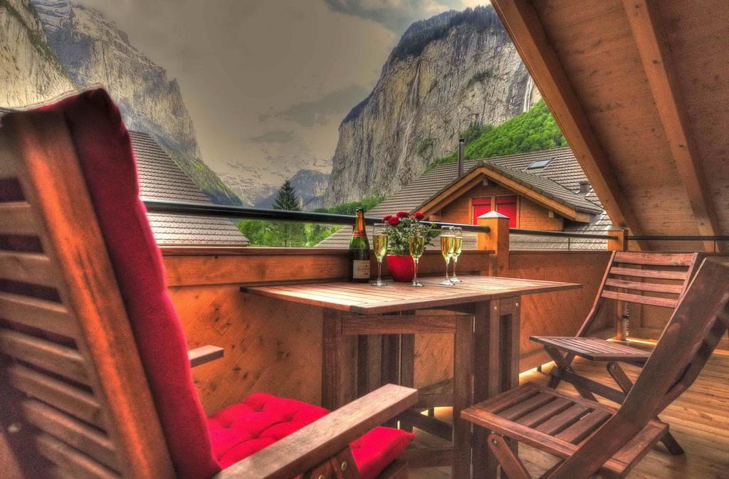Luxury Penthouse Apartment Lauterbrunnen Extérieur photo